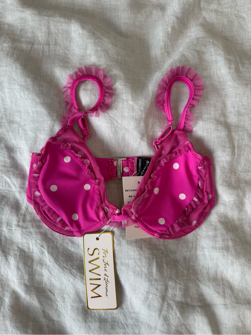 *NWT* For Love & Lemons Tutti Frutti Underwire Bikini Top